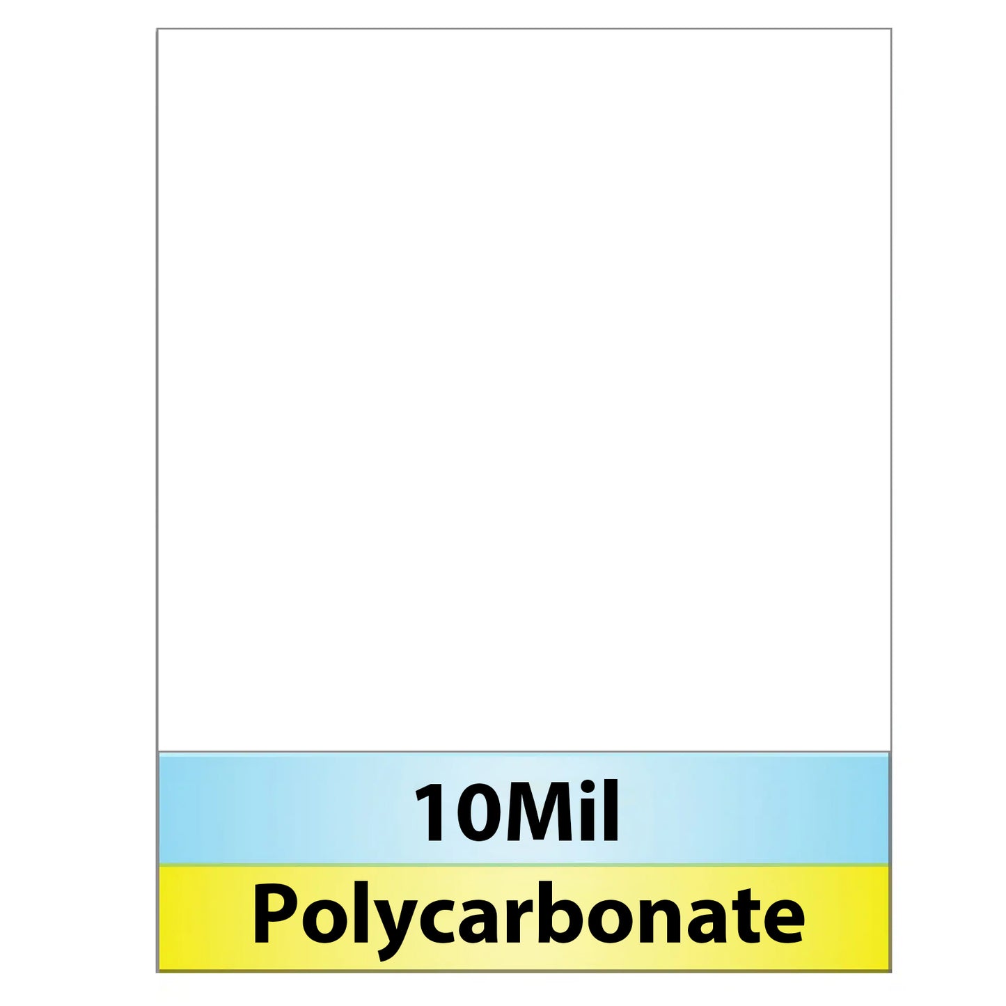 Polycarbonate Semi-Glossy Full Sheet Laminate