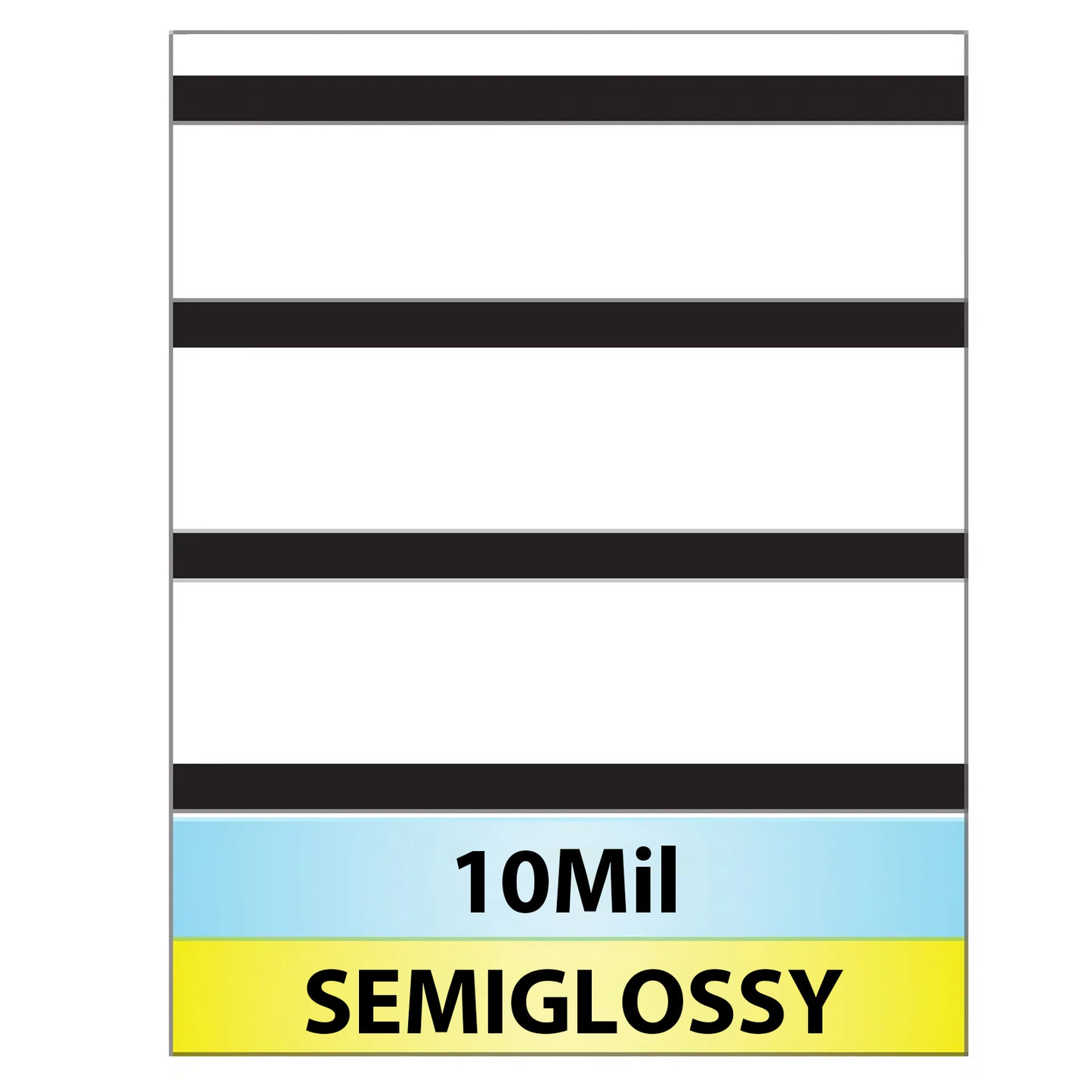 10 Mil PET Full HiCo Mag Stripe Full Sheet Laminate