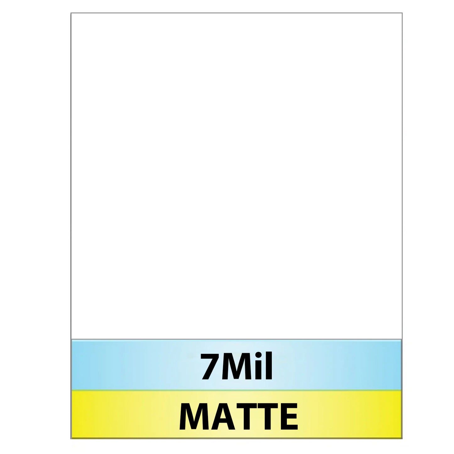PET 7Mil Full Sheet Laminate