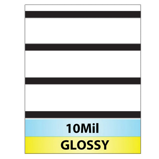 10 Mil PET Full HiCo Mag Stripe Full Sheet Laminate