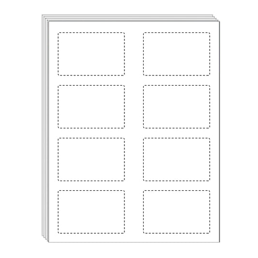 Laser Teslin 8-Up Perforated Synthetic Paper