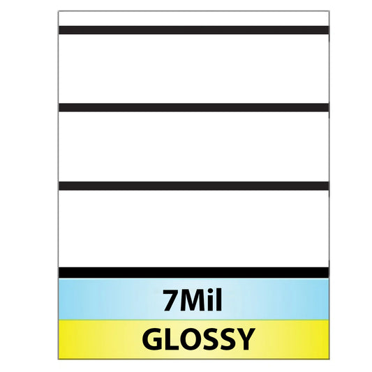 7 Mil PET w/ 1/2" HiCo Mag Stripe Full Sheet Laminate
